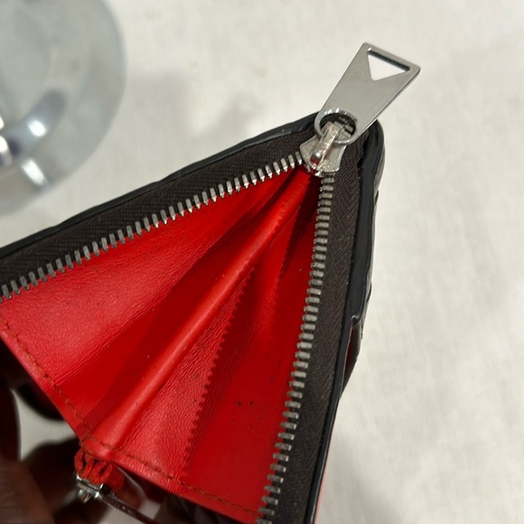 Bottega long zippy brown and red wallet - Picture 11 of 15